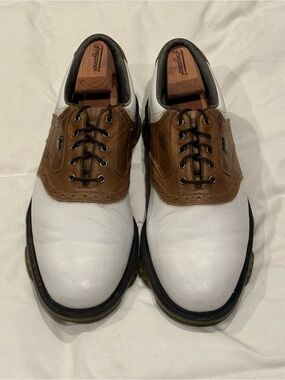 FootJoy Men’s Golf Shoes in White and Brown